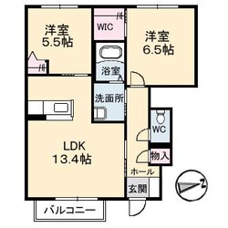 ROSSO CORSA瑞穂Ⅰの物件間取画像